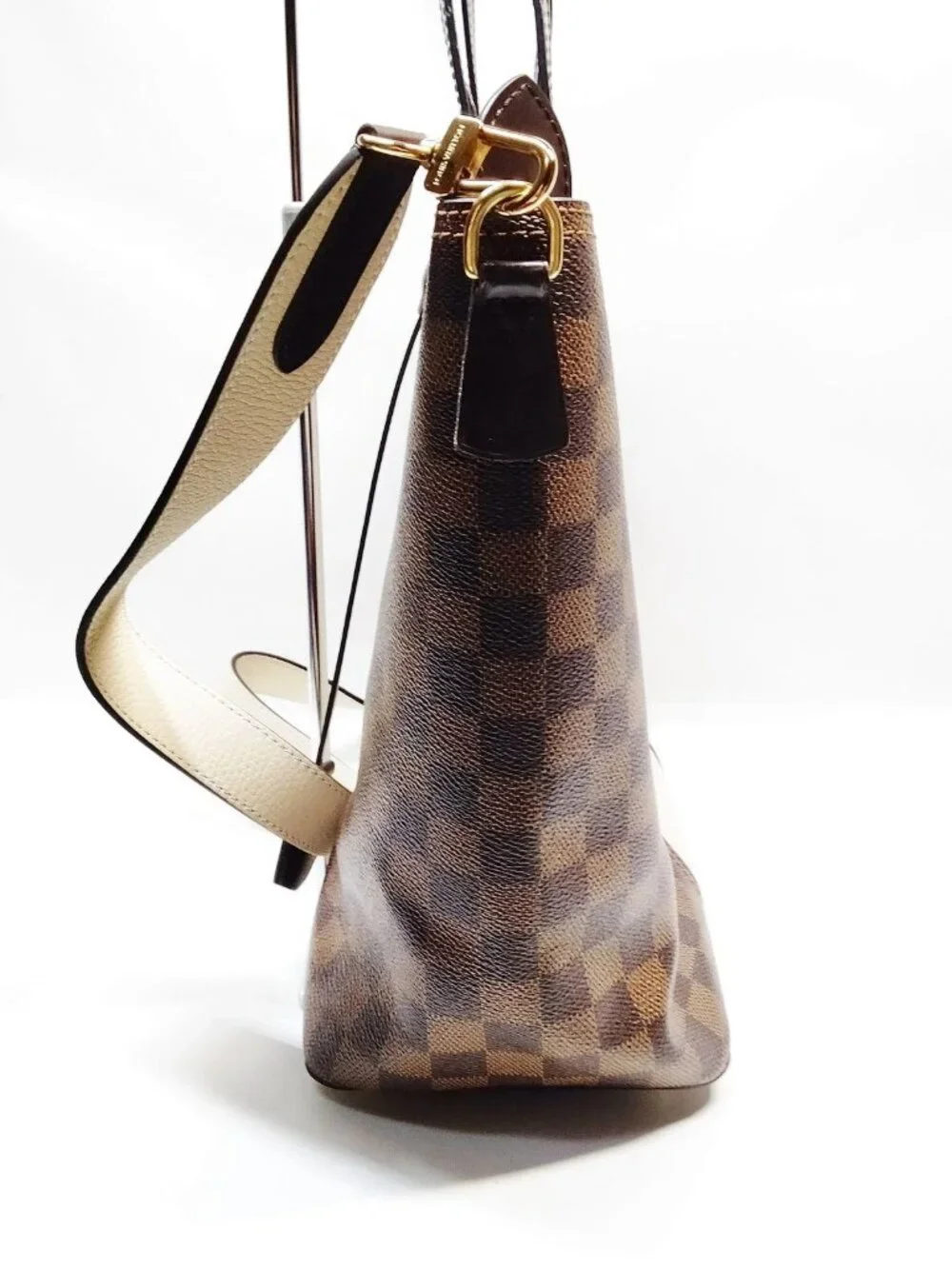 Authentic Louis Vuitton Jersey Damier Ebene Crossbody Tote Bag - Picture 4 of 16